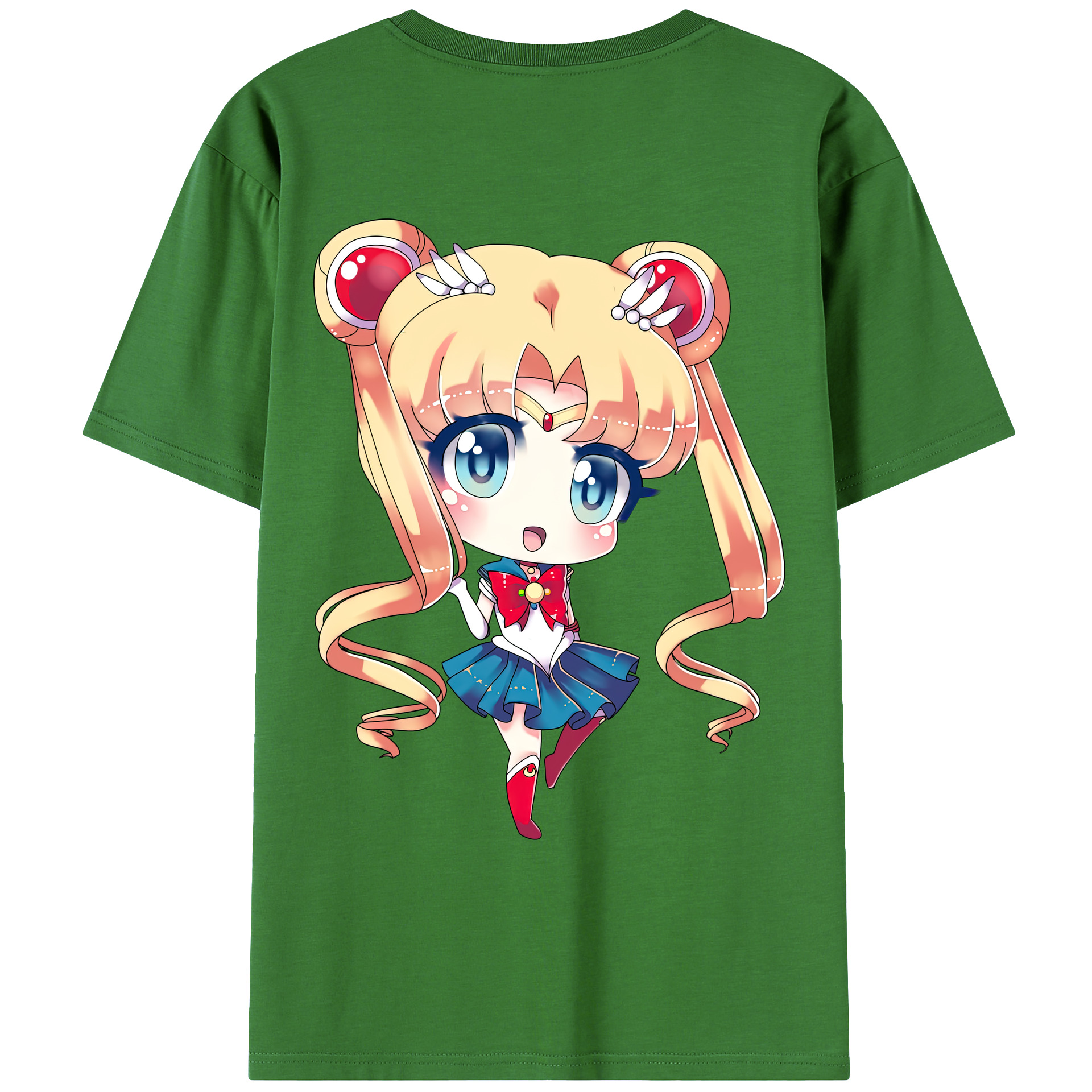 （画像用） 美少女戦士セーラームーン 月野 うさぎ つきの うさぎ Sailor Moon Tsukino Usagi レディース半袖Tシャツ(バックプリント)